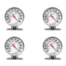 4X Stainless Refrigerator Thermometer Freezer Temperature Gauge Thermometer Grill for Home Kitchen Food