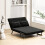 Homcom Sofá Cama Doble Negro 102 x 73 x 81 cm 2