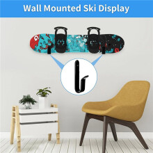 4 Stück Horizontale Snowboard-Wandhalterungen, Wandmontage-Clips, Aufbewahrungs-Aufhänger, Präsentationsständer, Ski-Board-Aufbewahrung