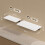 Homcom Mesas Plegables Pared Blanco 80 x 40 x 16.5 cm 6