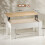 Homcom Mesa Centro Elevable Bicolor 100 x 50 x 58.5 cm 6