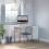 Homcom Mesa de Escritorio Blanco 112.5 x 50 x 75.5 cm 5