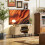 Homcom Mueble de TV Marrón 120 x 40 x 55 cm 5