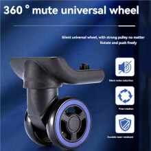 8Pcs Luggage Wheels Suitcase Double Row Roller Hardware Repairing Kit Heavy Duty Wheels 360 Spinner Casters
