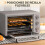 Homcom Horno Eléctrico Gris 46 x 38.5 x 29 cm 4