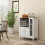 Homcom Aparador para Microonda Blanco 80 x 35 x 97 cm 6