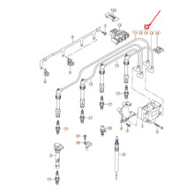 8 Stück 03F905409C 8 mm Zündung für Beetle Yedi Octavia 1.2T Druckdämpfungs-Zündleitungskabel