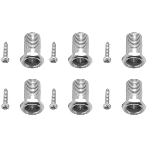 36 Pieces Silver Acoustic Guitar Machine Heads Knobs Guitar String Tuning Peg Tuner(18 for Left + 18 for Right)