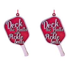 2X Decora los Pasillos con Adorno de Pickleballs para Navidad, Regalo Perfecto para los Amantes del Pickleball, Regalo Especial y ÚNico