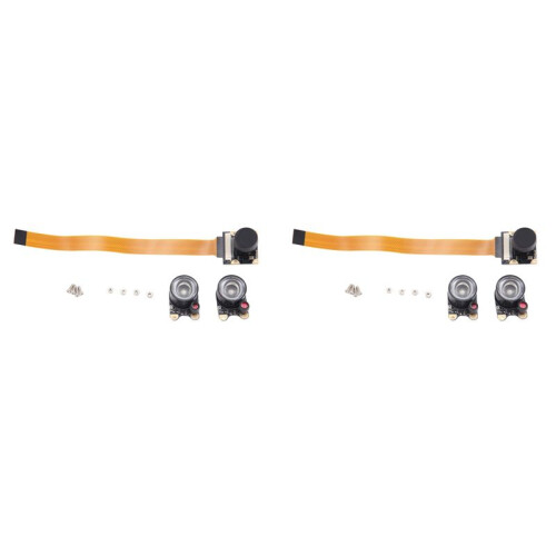 2X for Raspberry Pi 5/Zero/2W/W Camera Day and Night Vision Adjustable Focus Module, OV5647 5MP 1080P 130 Viewing Angle