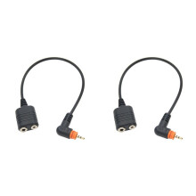 2X Cavo Adattatore Audio Walkie Talkie per Radio SL1M SL1K SL1600 SL7500 A Cavo Porta di Cambio Auricolare K UV-5R