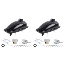 2X 2L Motorized Bike Motorcycle Fuel Tank Fit for 49Cc 50Cc 60Cc 66Cc Engine Motorized Bike Motorcycle Fuel Gas Tank