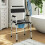 Homcom Silla con Inodoro Negro 52.5 x 46 x 97 cm 4