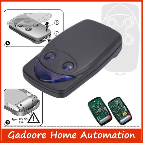 FL04R-S 433MHz Rolling Code Garage Door Remote FLO4R-S Gate Remote Flor-4