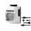 Bicycle Front Light 1200LM Flashlight Rechargeable Bike Hanging Headlight Wireless Remote Cycling Front Lights White 1
