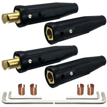 2er-Pack LC-40-Schweißkabel-Schnellverbinder, Schweißverbinder Männlich und Weiblich für Schweißgerätezubehör