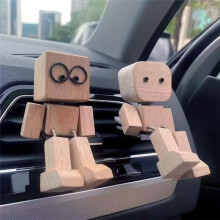 Shaking Feet Houten Auto Dashboard Decoratieve Schuddende Houten Beeldje Leuke Bureau Decoratie Ornamenten B