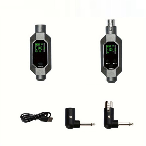Wireless Microphone Converter XLR Transmitter and Receiver Microphone Wireless System for Dynamic Microphone B
