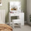 Homcom Tocador de Maquillaje Blanco 80 x 40 x 140 cm 5