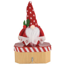 Santa Claus doll candy box cute children's gift box Christmas peace fruit box ornaments decorations