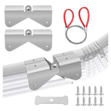 Gutter Downspout Hinges,1 Pair/2 Pcs Gutter Extension Hinge,Down Spout Drain Extension Hinge,for Square Rectangle Gutter