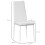 Homcom Sillas de Comedor Blanco 41 x 50 x 97 cm 3