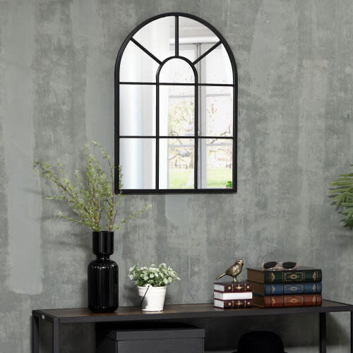 Homcom Espejo de Pared Negro 50 x 2 x 70 cm 1