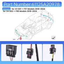 Car Front Bumper PDC Parking AID Wiring Harness 61125A20978 for X3 G01 F97 X4 G02
