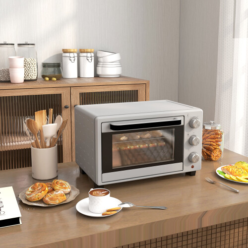 Homcom Horno Eléctrico Gris 46 x 38.5 x 29 cm 1