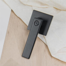 Room Door Lock Aluminum Alloy Handle Lock, Door Handle and Bolt Combination, Suitable for Left and Right Doors,