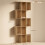 Homcom Estantería para Libro Marrón 80 x 24 x 200 cm 6