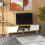 Homcom Mueble de TV Marrón 150 x 30 x 42 cm 5