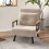 Homcom Sofá Cama Individual Beige 63 x 73 x 81 cm 6