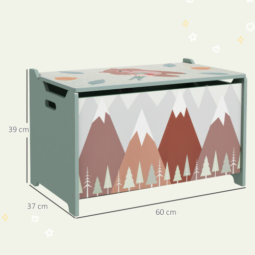ZONEKIZ Cajas de Almacenamiento Verde 60 x 37 x 39 cm 2