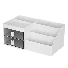 Organizzatore da Scrivania di Capacità - Scatola Portaoggetti da Scrivania con Cassetto, Portapenne e Scomparti Divisi