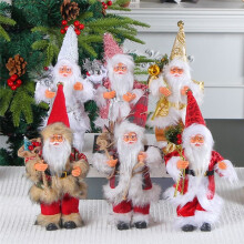 Santa Claus Christmas Ornaments Standing Santa Claus Image Christmas Decorations Holiday Home Decor C