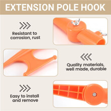 Handy Hook,Multi-Purpose Utility Hook,Adjustable Elbow for Hanging Bird Feeders,Christmas Lights,Ropes,Boats and More