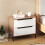 Homcom Cómoda de Tela Marrón 59.5 x 30 x 54 cm 6