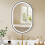 Homcom Espejo de Baño Negro 60 x 4 x 90 cm 2