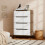 Homcom Cómoda de Tela Marrón 59.5 x 30 x 92.5 cm 7