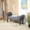 Homcom Banco Pie Cama Gris 102 x 36 x 51cm 6
