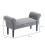 Homcom Banco Pie Cama Gris 102 x 36 x 51cm 7