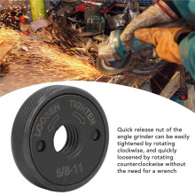 Quick Release Nut for Anlgle Grinder,5/8-11 Self Locking Flange Nuts Metal Lock Grinder Knurled Arbor Nut