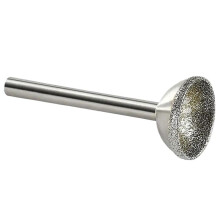 1Pcs Diamond Mounted Point 10-25mm Spherical Concave  for Jade Amber Stone Beeswax Grinding 6x25mm