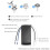 2X Tuya WiFi  Ceiling Fan Remote Control Kit APP Control  Home Adjusted Wind Speed for Alexa  Home,220V 3
