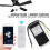 2X Tuya WiFi  Ceiling Fan Remote Control Kit APP Control  Home Adjusted Wind Speed for Alexa  Home,220V 5