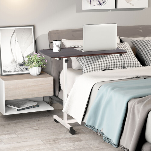 Homcom Mesa Auxiliar Móvil Marrón 77 x 40 x 100 cm 1