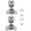 20 Pack 1-1/4 Inch 3D Overlay Soft Close Concealed Hinges for Face Frame Door, Control Closing Speed,105 Open Angle 4