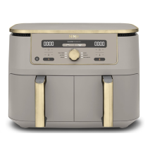 Ninja MAX Dual Zone Digital Air Fryer, 2 Drawers, 9.5L, 6-in-1, Uses No Oil, Air Fry, Max Crisp, Roast, Bake, Reheat, Dehydrate, Non-Stick, Dishwashe