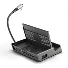 For SteamDock Stand with Detachable USB C Hub DeX Docking Station for Ally